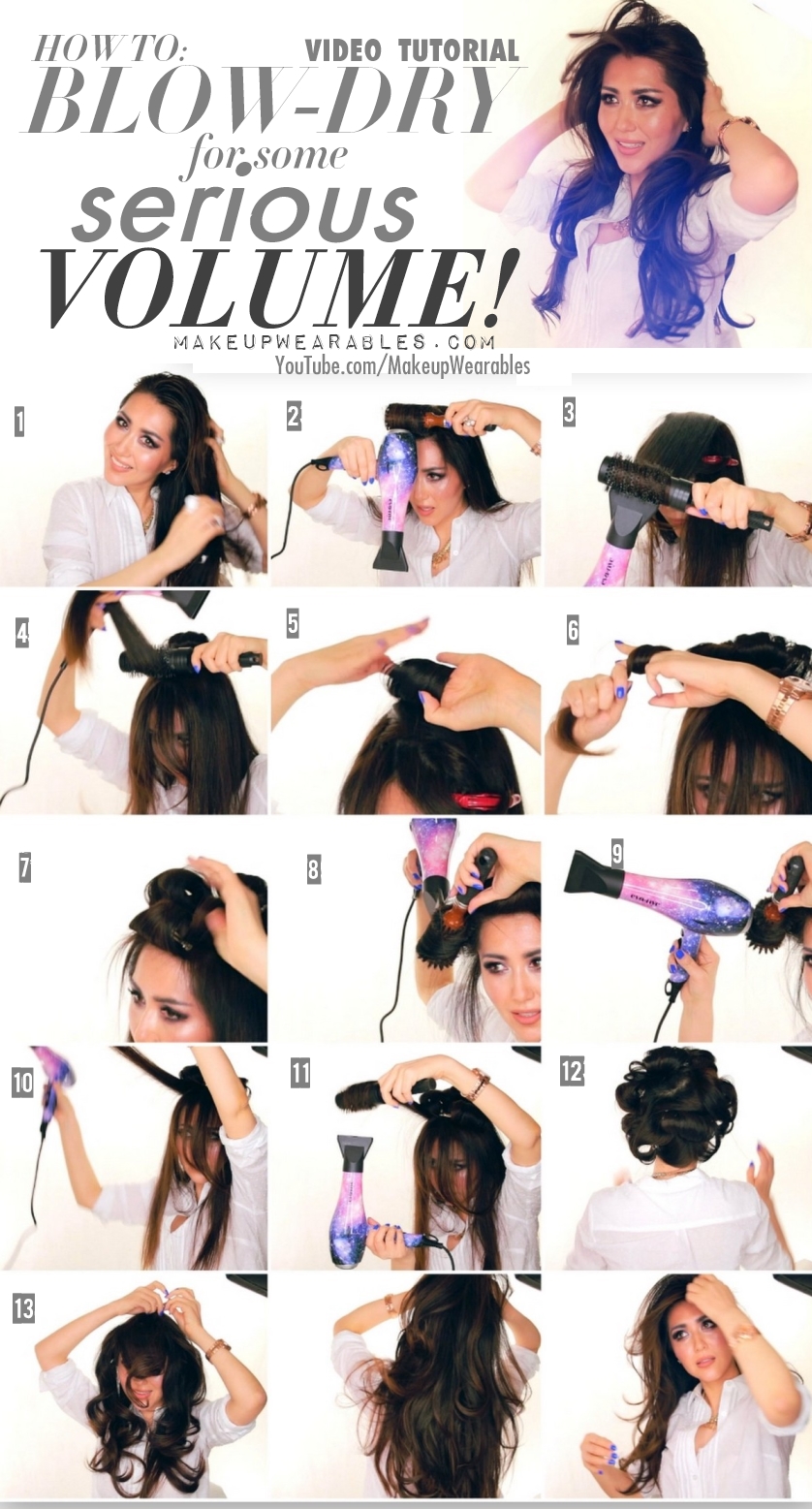 How-to-blow-dry-your-hair-for-volume-Kim-Kardashian-voluminous-salon-blow-out-hairstyle